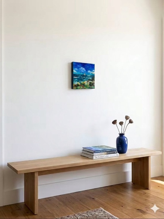 Other - Impasto style seascape scene on canvas original painting